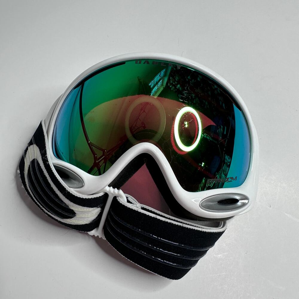Oakley A Frame 2.0 White Frame Prizm Mirror Snow Goggles